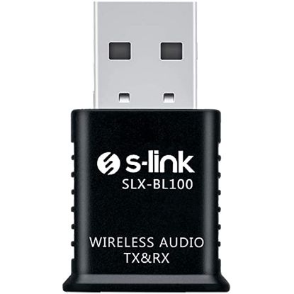 S-link SLX-BL100 2 in 1 Bluetooth Music 3.5 Jack Receiver / Transmitter       resmi