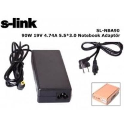 S-link SL-NBA90 90W 19V 4.74A 5.5-3.0 Samsung Notebook Bataryası resmi