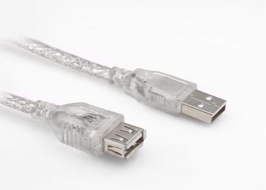 S-link SL-AF30 30cm Usb 2.0 AM To AF Şeffaf Uzatma Kablosu resmi