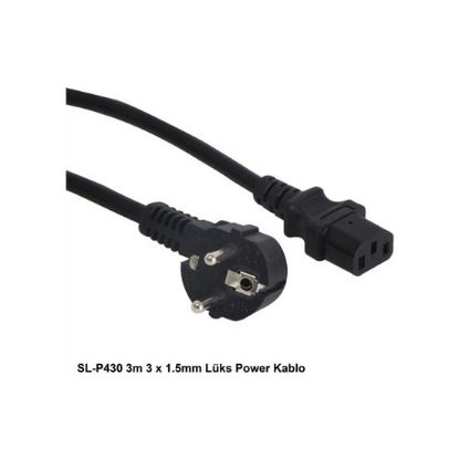 S-link SL-P430 3m 3 x 1.5mm Lüks Power Kablo  resmi
