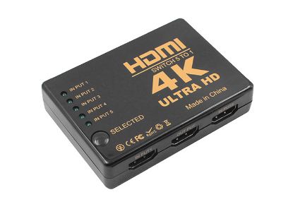 S-link SL-HSW4K55 HDMI 5TO1 SWITCH 4K*2K, IR +Adaptör resmi