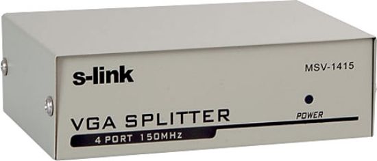 S-link msv-1415 1PC/4 Vga 150mhz Monitör Çoklayıcı resmi
