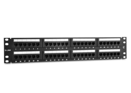 S-link  SL-PC48 48 Port Cat5 Utp Patch Panel resmi
