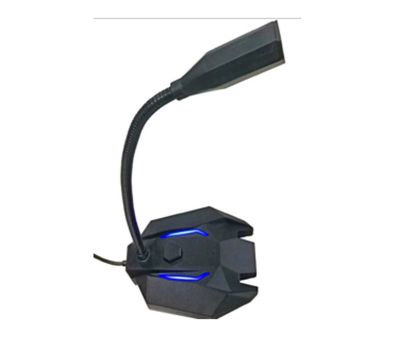 Snopy SN-110M Siyah Led Işıklı Usb Gaming Oyuncu Masaüstü Mikrofon resmi