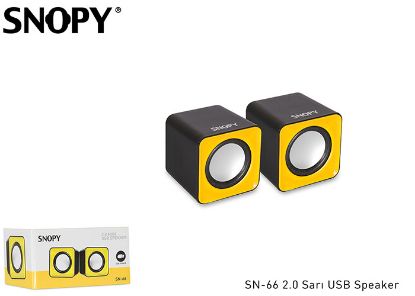 Snopy SN-66 2.0 Sarı USB Speaker resmi