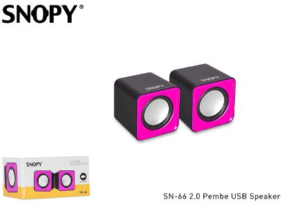 Snopy SN-66 2.0 Pembe USB Speaker resmi