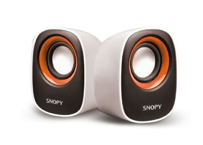 Snopy SN-120 Beyaz Sarı Usb Speaker resmi