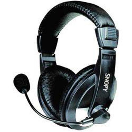 Snopy SN-4388 Deri Baş Üstü Mikrofonlu Kulaklık resmi