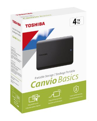 Toshiba 4TB Canvio Basic 2.5" Gen1 USB 3.2 Harici Harddisk (HDTB540EK3CA) resmi