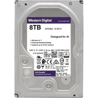 Wd 8Tb Purple WD84PURZ 5640RPM 128MB 7x24 Güvenlik Harddisk resmi