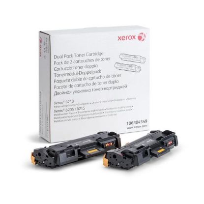 Xerox 106R04349 B210 B205 B215 Dual  Pack Toner 6000 Sayfa resmi