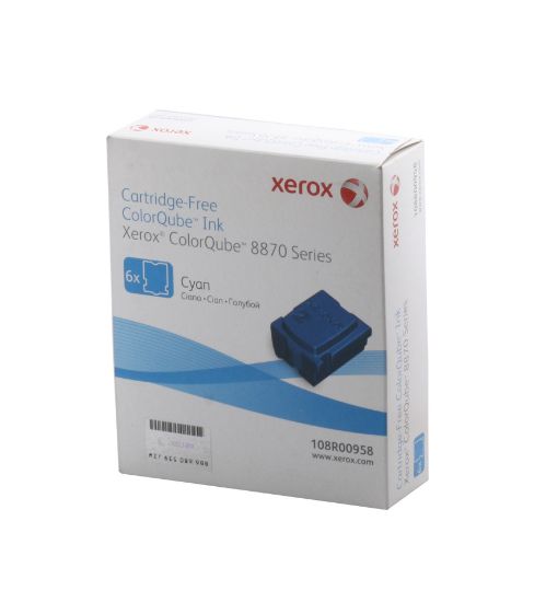 Xerox 108R00958 Phaser 8870/8880 Genuine Solid Ink Cyan Mavi 6 Stick  resmi