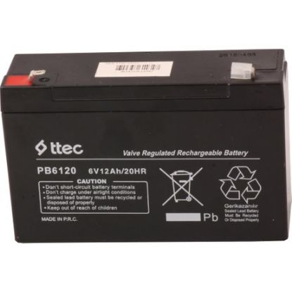 Ttec 6V 12AH Bakımsız Kuru Akü resmi