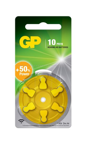 GP ZA10 1.4V Düğme Kulaklık Pili  6'lı Paket resmi