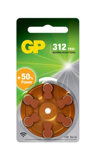 GP ZA312 1.4V Düğme Kulaklık Pili  6'lı Paket resmi