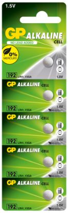GP GP192-C5 LR41 AG3  Alkalin Düğme Pil 5'li Paket resmi