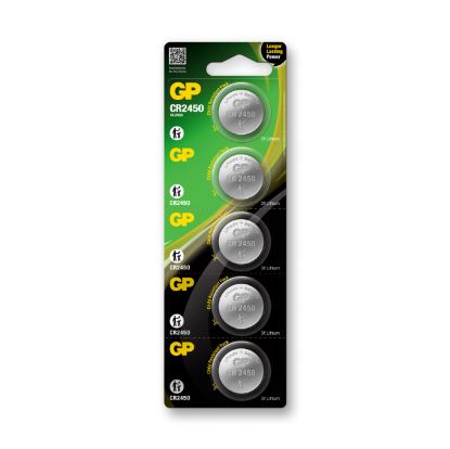 GP CR2450-C5 3V Lityum Düğme Pil 5'li Paket resmi