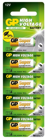 GP GP23A-C5 23A 12V Alkalin Spesifik 5'li Paket Pil Kumanda  resmi