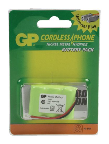 GP T279 3.6V 600 mAh 3'lü Kısa Telsiz Telefon Pili resmi