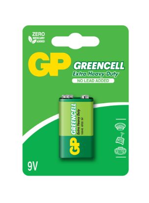 GP Greencel 9V Çinko Pil Tekli Paket GP1604G-2U1 resmi