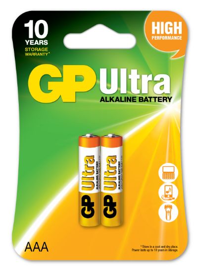 GP G-Tech LR03 AAA Boy Ultra Alkalin İnce Kalem Pil 2'li Paket GP24AU-2U2 resmi
