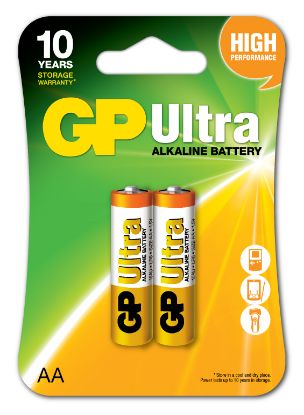 GP G-Tech LR6 AA Boy Ultra Alkalin Kalem Pil 2'li Paket GP15AU-U2 resmi