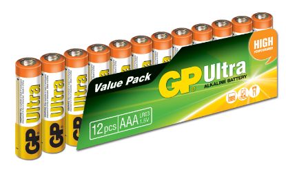 GP G-Tech LR03 AAA Boy Ultra Alkalin İnce Kalem Pil 12'li Paket GP24AU-VS12 resmi
