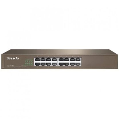 Tenda TEF1016D 16 Port 10/100 Mbps Switch Çelik Kasa Rack Mount resmi