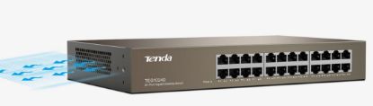 Tenda TEG1024D 24 Port 10/100/1000 Mbps Switch Çelik Kasa Rack Mount resmi
