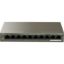 Tenda TEF1110P-8-63W 10 Port 8 Port Poe+ 10/100 + 2 Port 10/100 Switch resmi