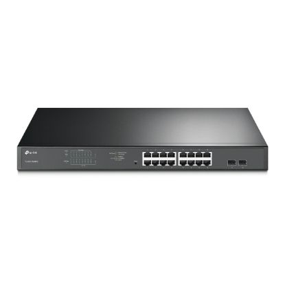 Tp-Link TL-SG1218MP 16 Port 10/100/1000 Poe+ Switch 2 Port SFP Çelik Kasa Rack Mount resmi