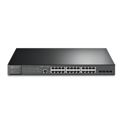 Omada Tp-Link TL-SG3428MP 24 Port 10/100/1000 Poe+ Switch 4 Port SFP L2 Çelik Kasa Rack Mount resmi