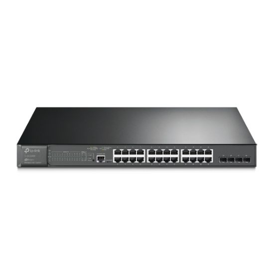 Omada Tp-Link TL-SG3428MP 24 Port 10/100/1000 Poe+ Switch 4 Port SFP L2 Çelik Kasa Rack Mount resmi