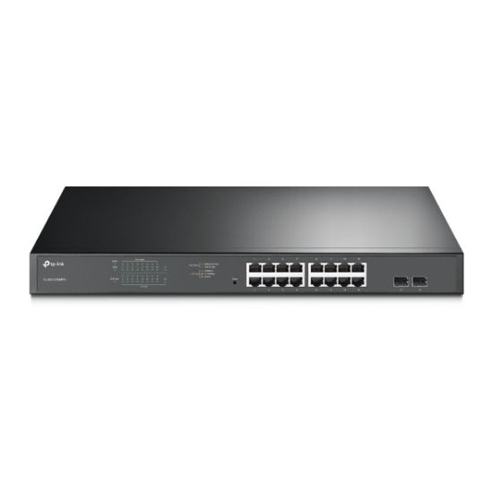 Tp-Link TL-SG1218MPE 16 Port 10/100/1000 Poe+ Switch 2 Port SFP Çelik Kasa Rack Mount resmi