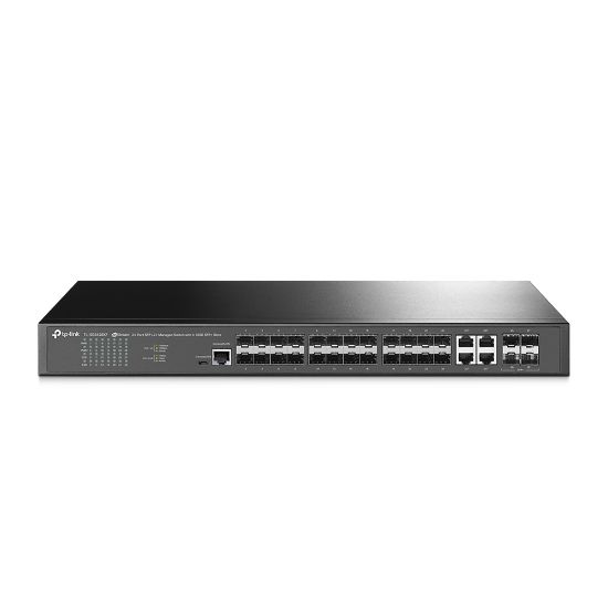 Omada Tp-Link TL-SG3428XF 20 Port SFP 4 Port 10/100/1000 Mbps 4 Port 10GE SFP+  L2 Yönetilebilir Switch resmi