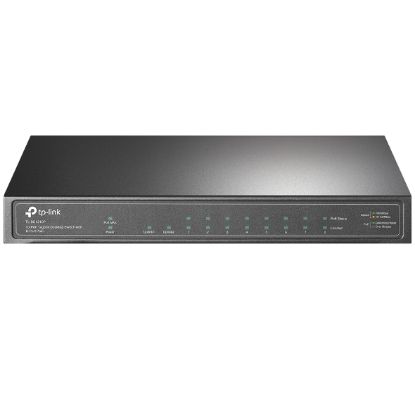 Tp-Link TL-SG1210P 8 Port 10/100/1000 Poe+ Switch 1 Port SFP Çelik Kasa Rack Mount resmi