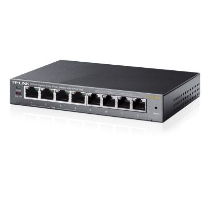 Tp-Link TL-SG108PE 8 Port 4 Port Poe+ 10/100/1000 Mbps  Easy Smart Switch Çelik Kasa resmi
