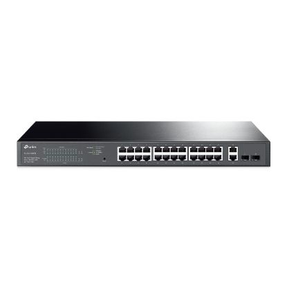 Tp-Link TL-SG1428PE 24 Port 10/100/1000 Poe+ Switch 2 Port SFP Çelik Kasa Rack Mount resmi