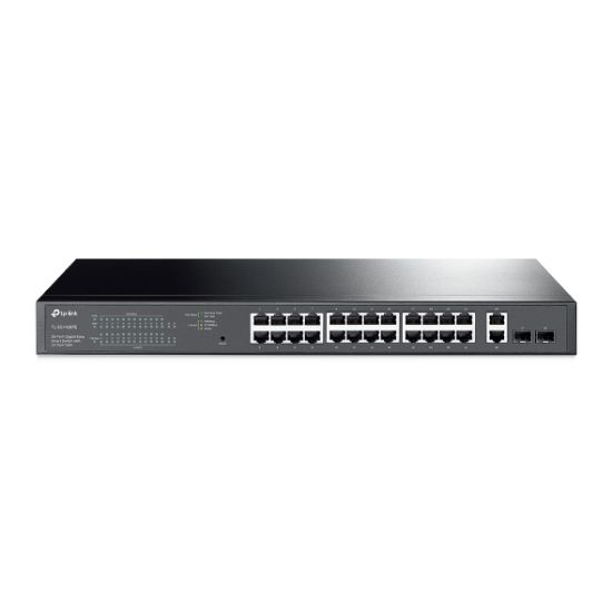 Tp-Link TL-SG1428PE 24 Port 10/100/1000 Poe+ Switch 2 Port SFP Çelik Kasa Rack Mount resmi