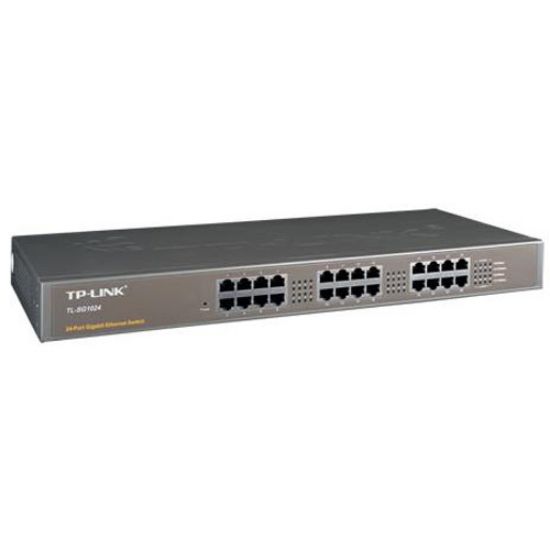 Tp-Link TL-SG1024D 24 Port 10/100/1000 Mbps Switch Çelik Kasa Rack Mount resmi