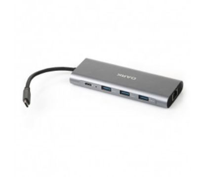 Dark DK U31x36 USB 3.1 Type C 9 in 1 Ethernet / HDMI / TF SD Kart Okuyucu / USB 3.0 / HUB resmi