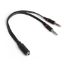 Dark DK CB AUC04  2x3.5mm Stereo Dişi - 4pin 3.5mm Stereo Erkek Y Splitter Kablo resmi