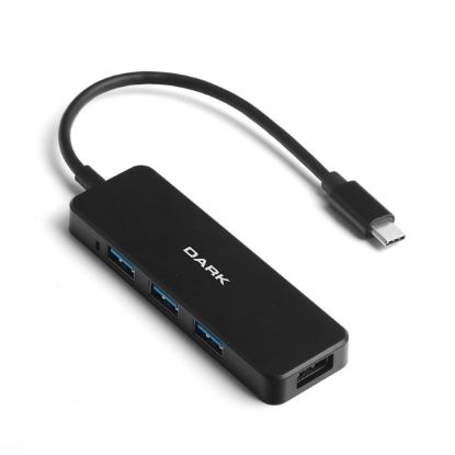 Dark DK-AC-USB31X41A Connect Master Type-C to 4 Port USB-A 3.0 HUB resmi