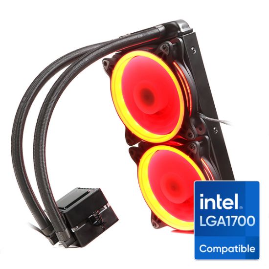 Dark AquaForce W242R Intel LGA1200 Uyumlu İşlemci Soğutucu resmi