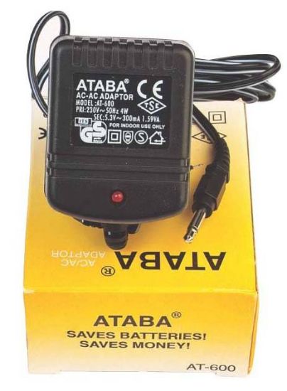 Ataba AT-600 3W, 5.3V 300MAH AC-AC Süpürge Adaptör resmi