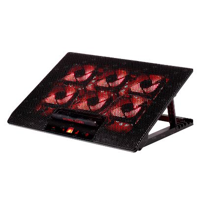 TX TXACNBRED Red Alert 6 Led Fanlı Dijital Fan Kontrolcülü, Yükseklik Ayarlı Sogutucu resmi