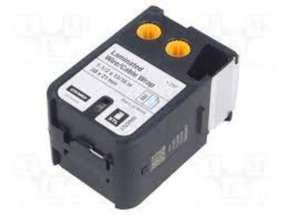 DYMO 1868707 XTL Esnek Naylon Etiketi 38 mm  X 21 mm Beyaz/Siyah  resmi