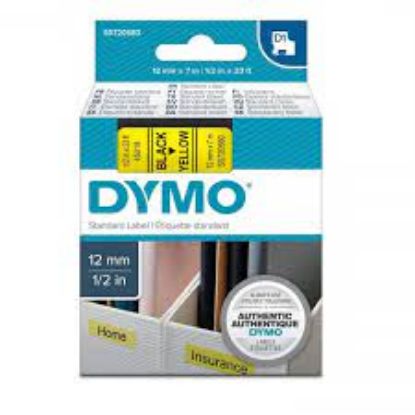 DYMO S0720850 D1 Yedek Şerit, 19 mm x 7 mt, Beyaz/ Kırmızı (45805) resmi