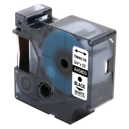 DYMO S0720930 D1 Yedek Şerit, 24 mm x 7 mt, Beyaz/ Siyah (53713) resmi