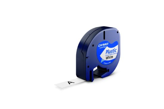 Dymo S0721660 Letratag Plastik Etiket 12 mm X 4 Metre Beyaz 91201  resmi